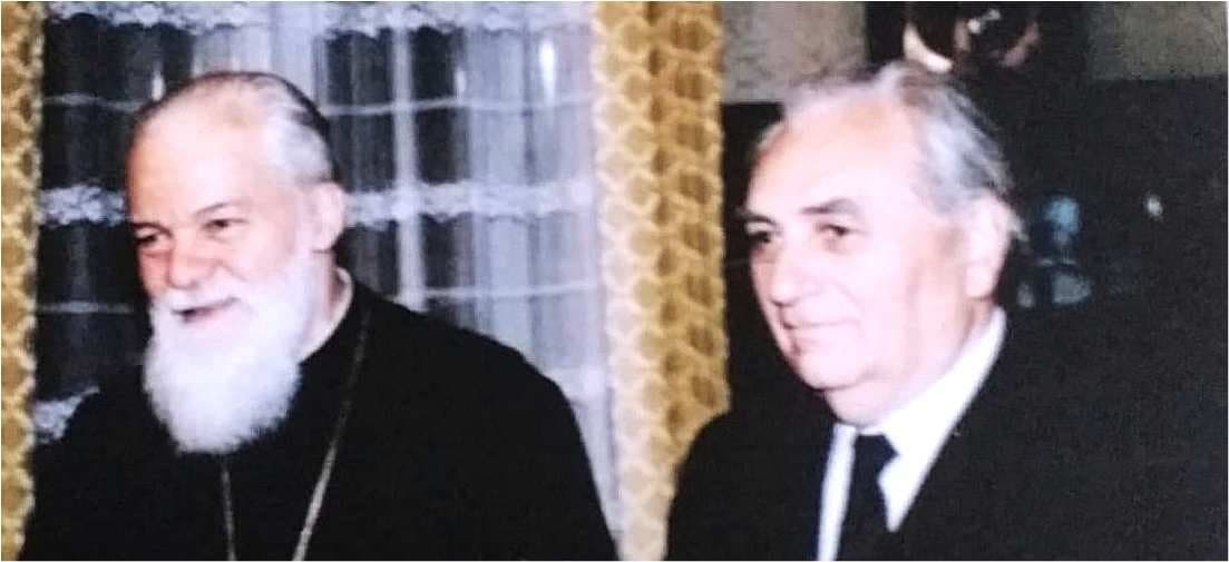 Mitropolitul Nicolae Corneanu și rectorul Eugen Todoran - 1993
