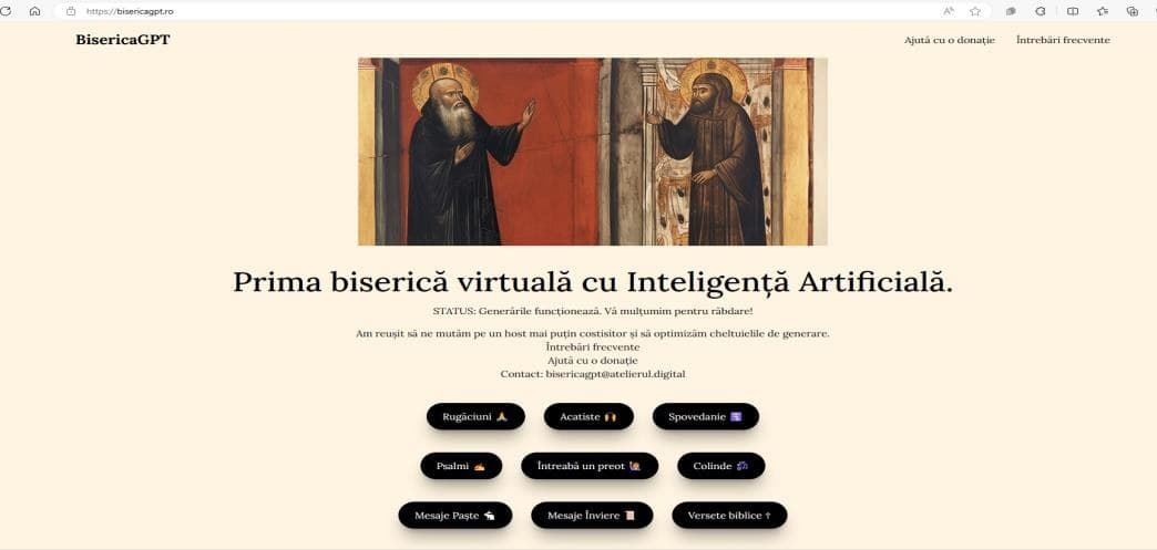 https://bisericagpt.ro/ - pagina principală
